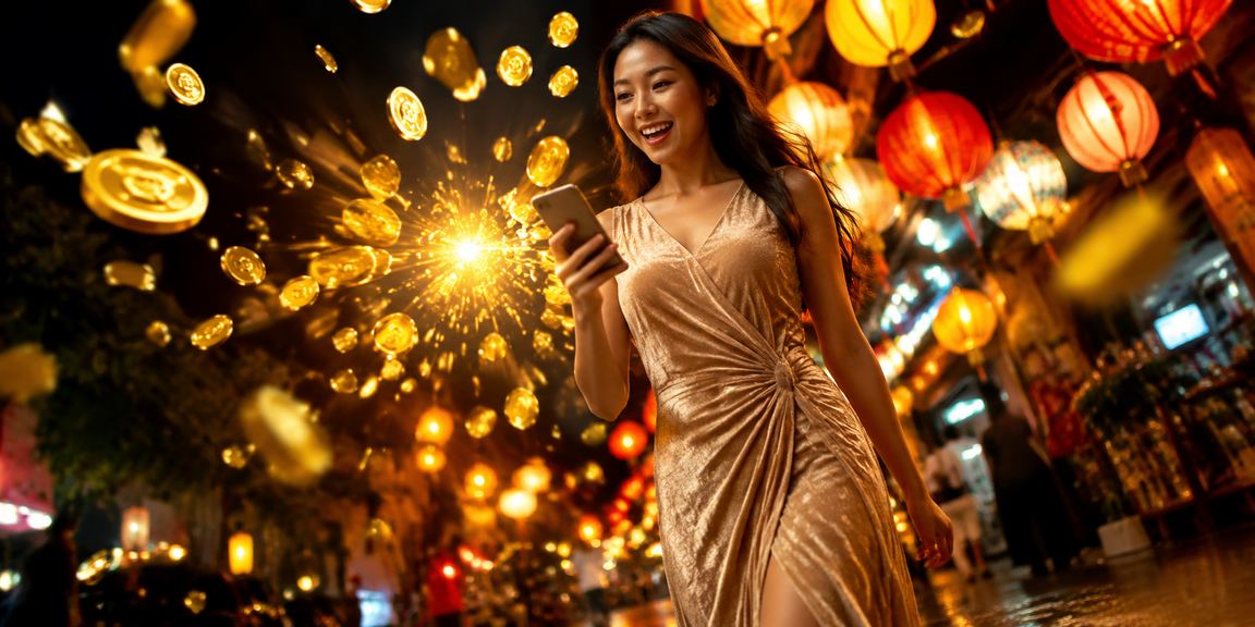 Du khách trải nghiệm casino di động tại chợ đêm Vịnh Hạ Long trên điện thoại